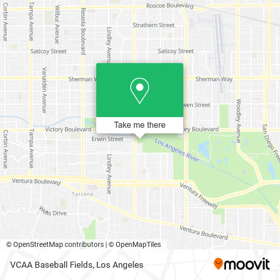 Mapa de VCAA Baseball Fields