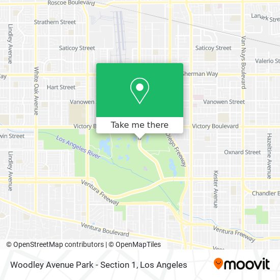 Woodley Avenue Park - Section 1 map