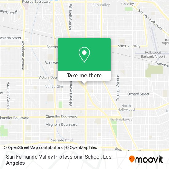 Mapa de San Fernando Valley Professional School