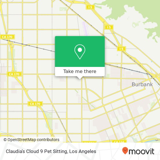 Mapa de Claudia's Cloud 9 Pet Sitting