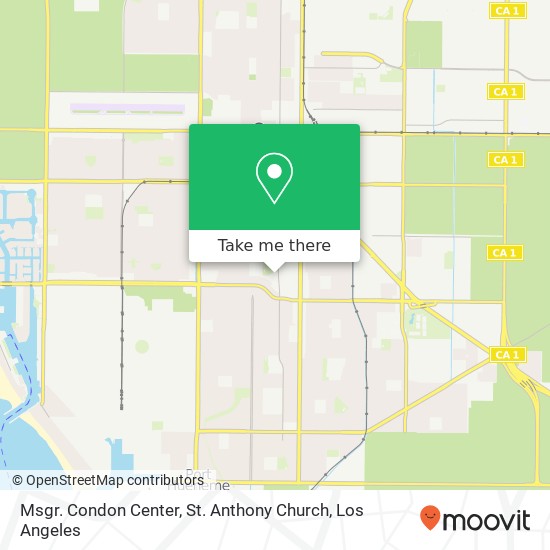Mapa de Msgr. Condon Center, St. Anthony Church