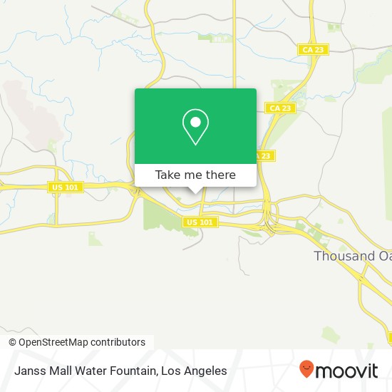 Janss Mall Water Fountain map