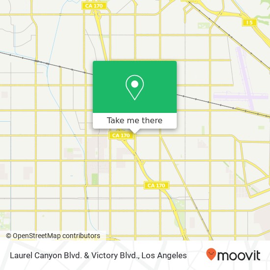 Laurel Canyon Blvd. & Victory Blvd. map