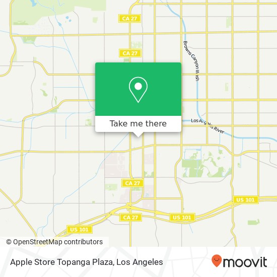 Apple Store Topanga Plaza map