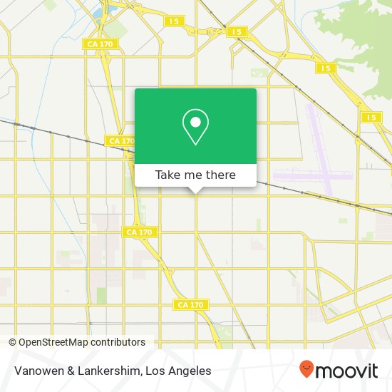 Vanowen & Lankershim map