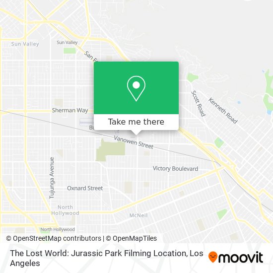 The Lost World: Jurassic Park Filming Location map