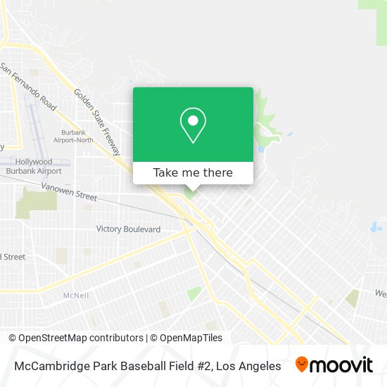McCambridge Park Baseball Field #2 map