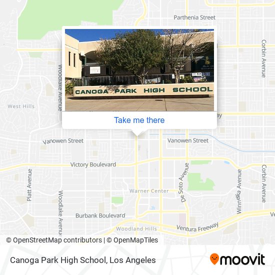 Mapa de Canoga Park High School