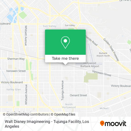 Walt Disney Imagineering - Tujunga Facility map