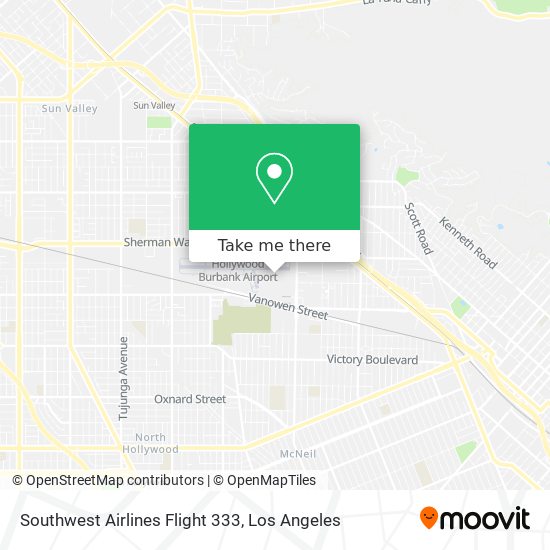 Southwest Airlines Flight 333 map