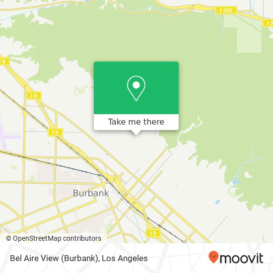 Bel Aire View (Burbank) map