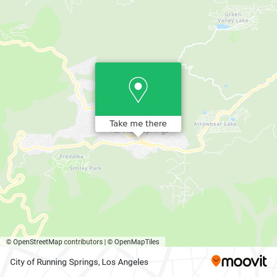 Mapa de City of Running Springs