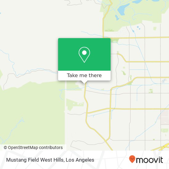 Mapa de Mustang Field West Hills