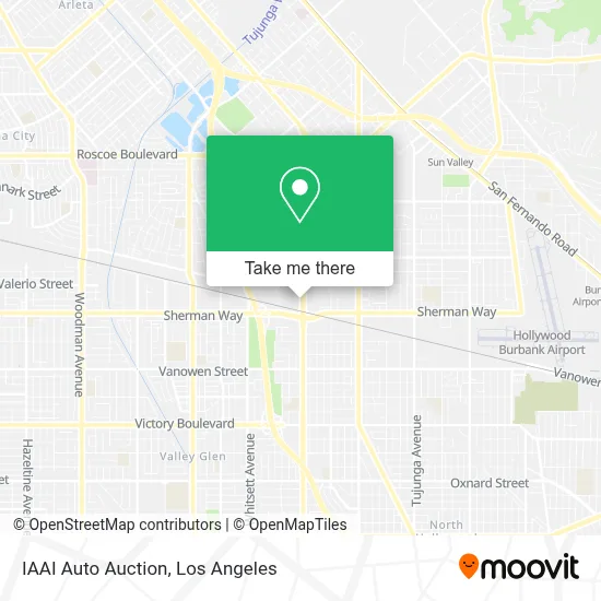 IAAI Auto Auction map