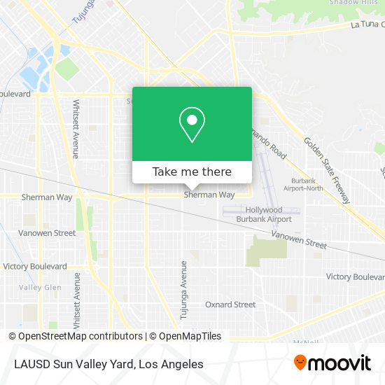 LAUSD Sun Valley Yard map