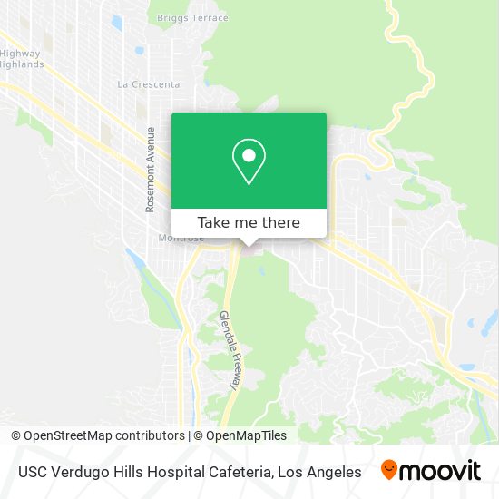 Mapa de USC Verdugo Hills Hospital Cafeteria