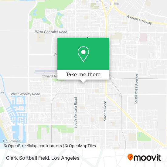 Clark Softball Field map