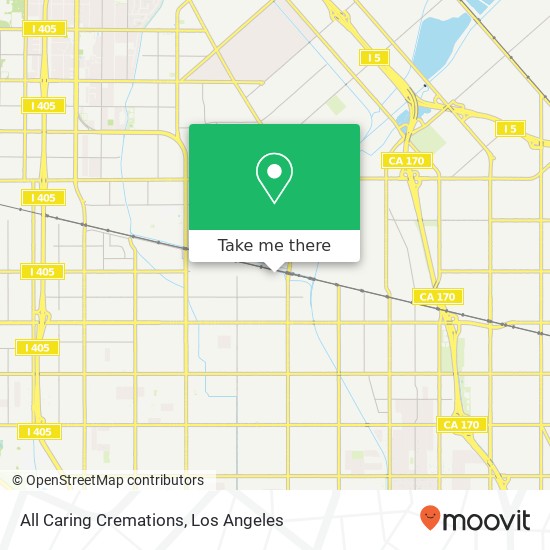 All Caring Cremations map