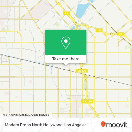 Modern Props North Hollywood map