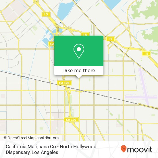 California Marijuana Co - North Hollywood Dispensary map
