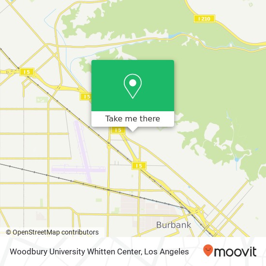 Woodbury University Whitten Center map