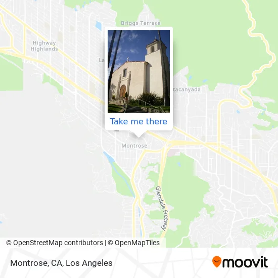 La Crescenta Ca Map How To Get To Montrose, Ca In La Crescenta-Montrose By Bus, Subway Or Train?