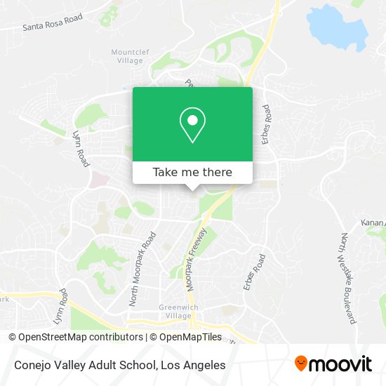 Mapa de Conejo Valley Adult School