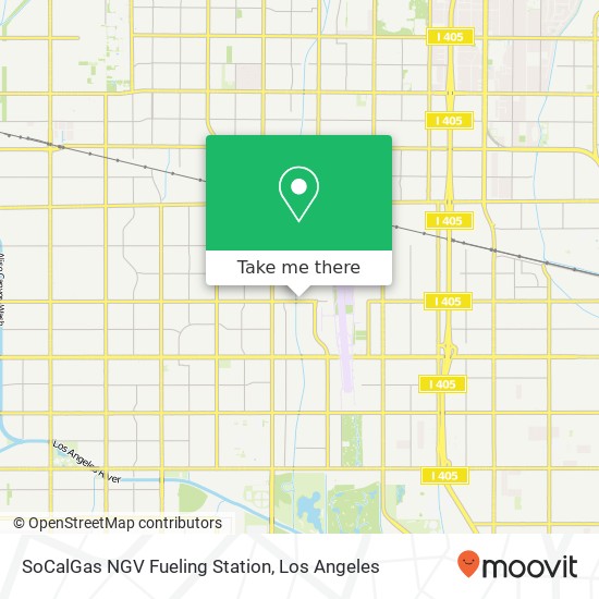 SoCalGas NGV Fueling Station map