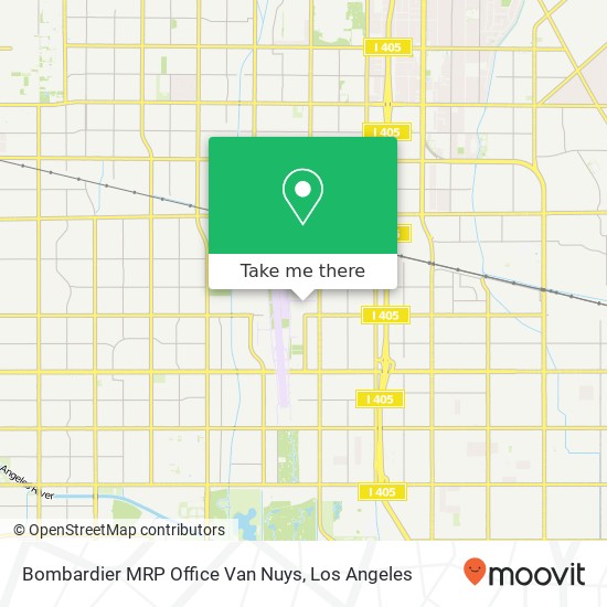 Mapa de Bombardier MRP Office Van Nuys