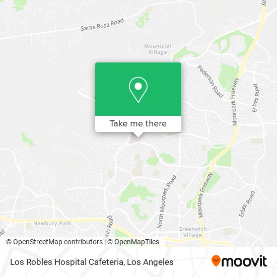 Los Robles Hospital Cafeteria map