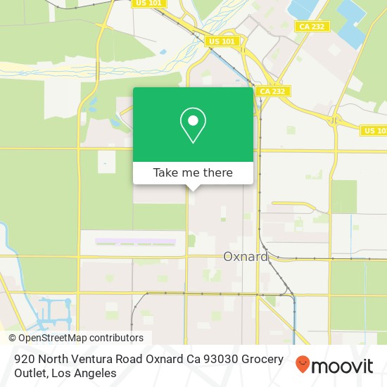 920 North Ventura Road Oxnard Ca 93030 Grocery Outlet map