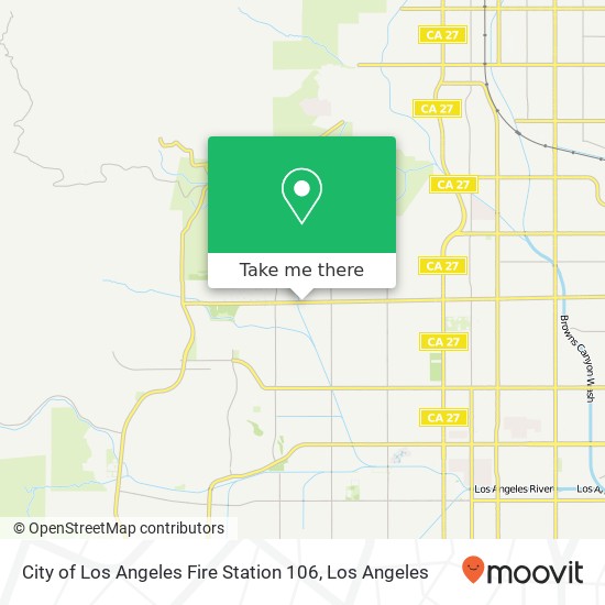 Mapa de City of Los Angeles Fire Station 106