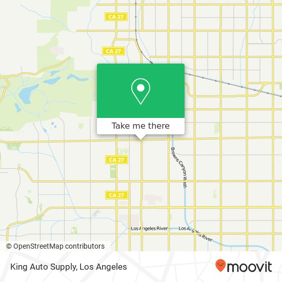 King Auto Supply map