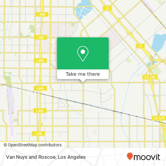 Van Nuys and Roscoe map