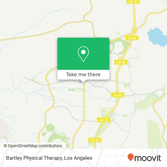 Bartley Physical Therapy map