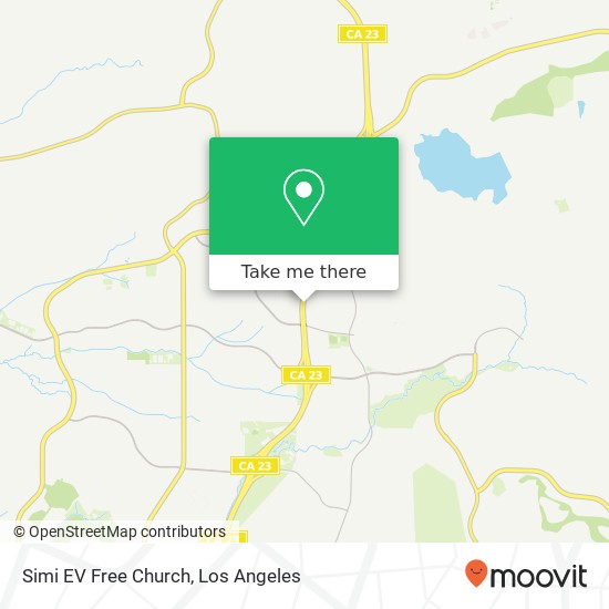 Simi EV Free Church map