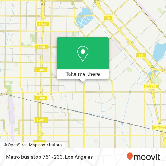 Mapa de Metro bus stop 761/233