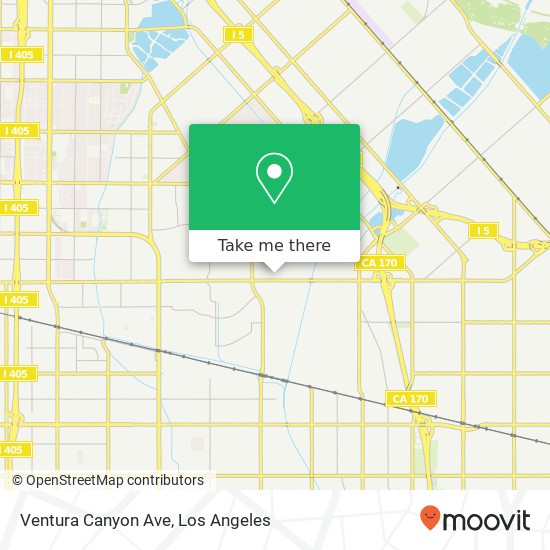 Ventura Canyon Ave map