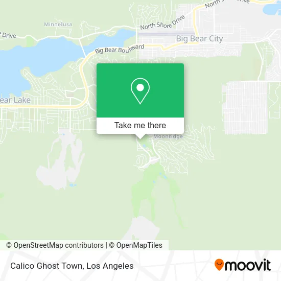 Calico Ghost Town map
