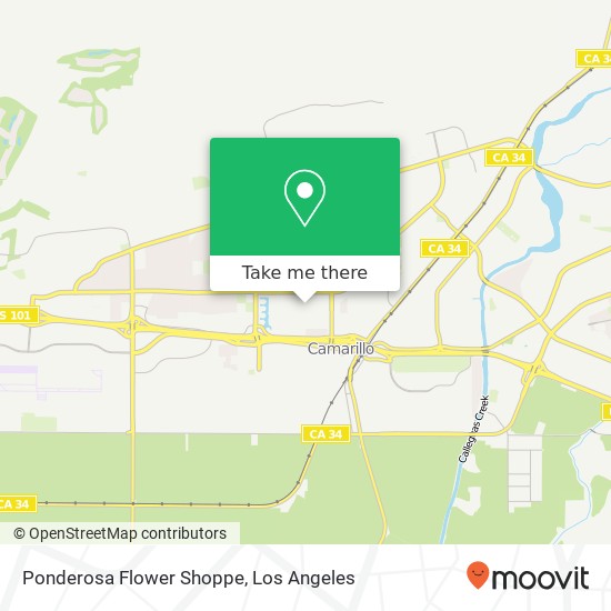 Ponderosa Flower Shoppe map