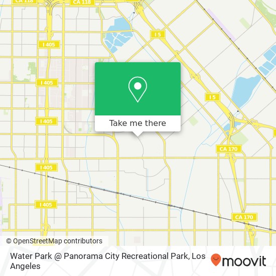 Mapa de Water Park @ Panorama City Recreational Park