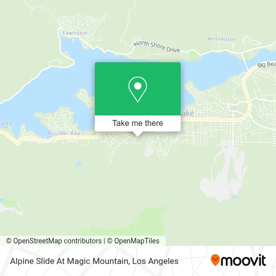 Alpine Slide At Magic Mountain map