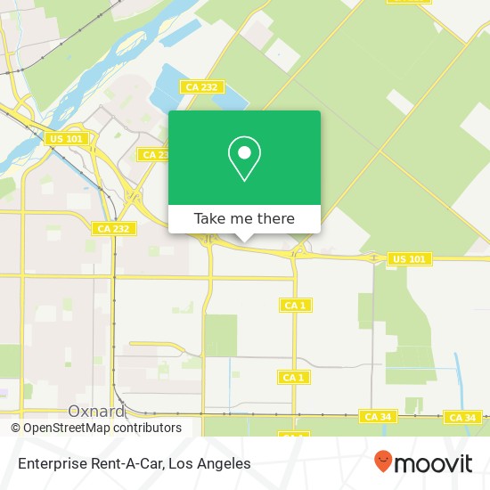 Mapa de Enterprise Rent-A-Car