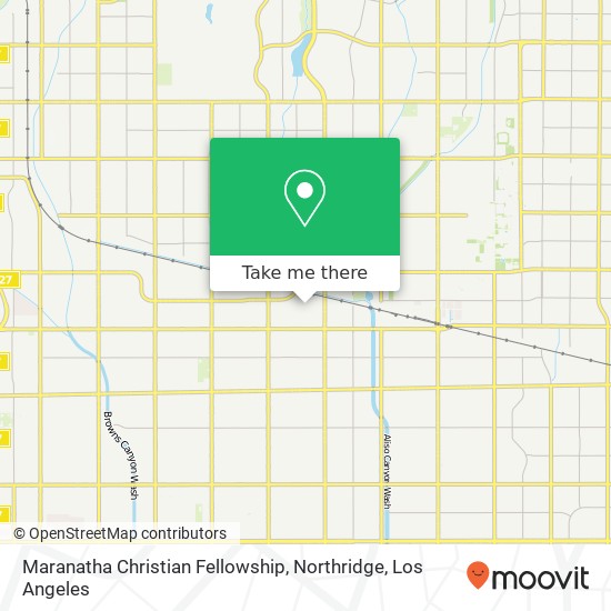 Maranatha Christian Fellowship, Northridge map