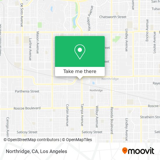 Northridge, CA map