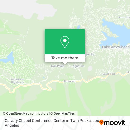 Calvary Chapel Conference Center in Twin Peaks map