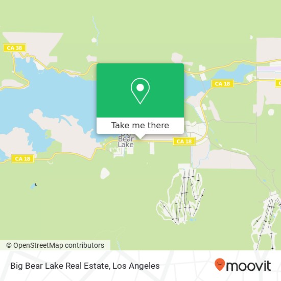 Mapa de Big Bear Lake Real Estate