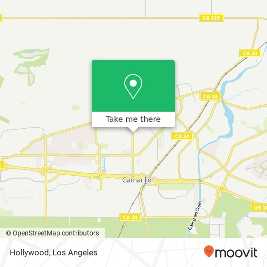 Hollywood map