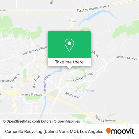 Mapa de Camarillo Recycling (behind Vons MO)