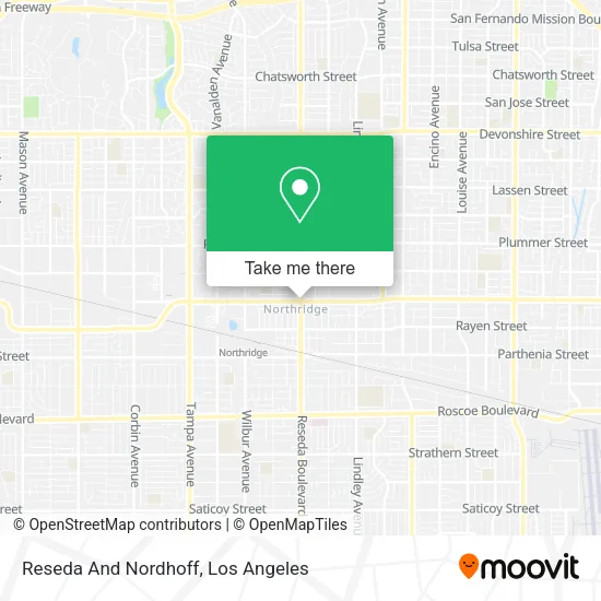 Mapa de Reseda And Nordhoff